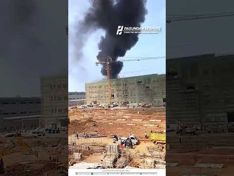 Proyek Pabrik BYD Subang Terbakar #shorts #viral #subang #infosubang