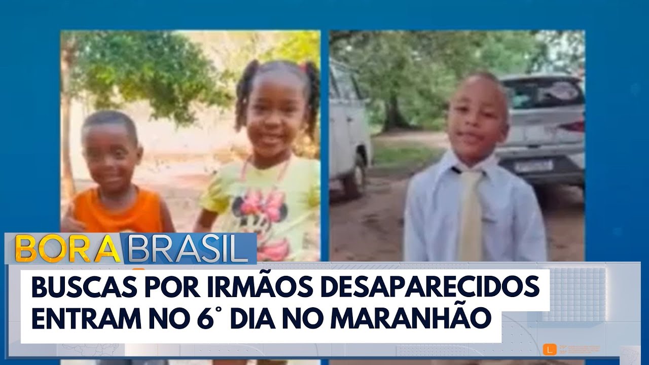 Buscas por irmãos desaparecidos entram no 6° dia no Maranhão | Bora Brasil
