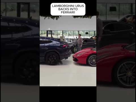 LAMBORGHINI BACKS INTO A FERRARI 🤯😱🤪😭