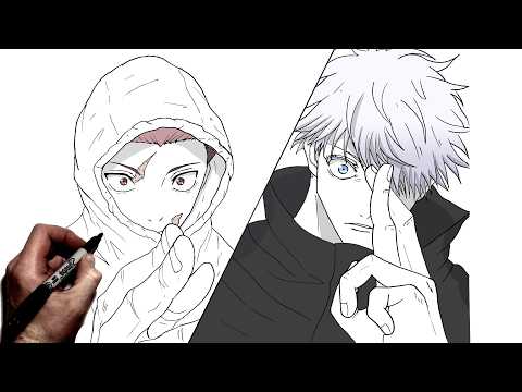 How To Draw Gojo & Yuji | Step By Step | JJK
