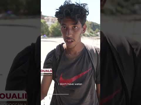 Migrants await asylum in Ceuta amid hunger and thirst