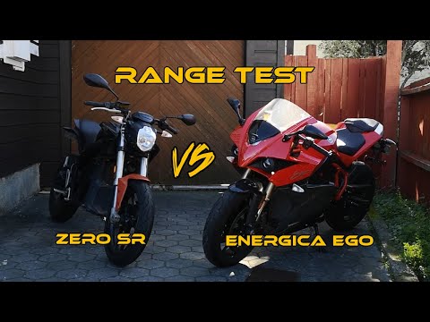 Energica Ego 13.4 Real World Range Test Compared to Zero SR 12.5