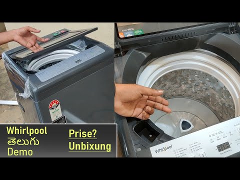 Whirlpool Top Load Lashing Machine Price, Unboxing, demo Telugu | Best washing machine under 15000