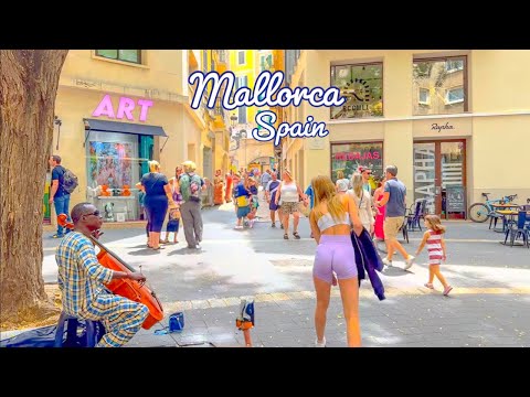 Mallorca, Spain 🇪🇸 - SUMMER 2023 4K-HDR Walking Tour