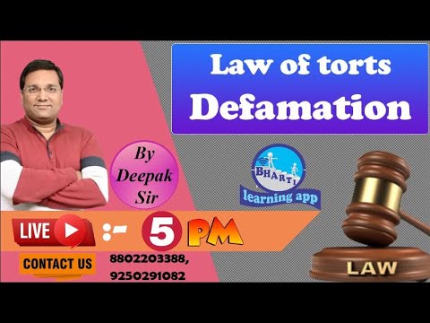 Defamation II By Adv. Deepak Sir