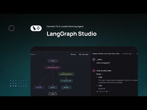 LangGraph Studio: connect to a locally running agent