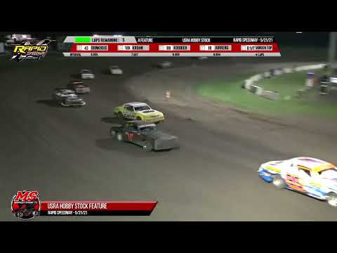 Hobby Stock Feature | Rapid Speedway | 5-21-2021 - dirt track racing video image