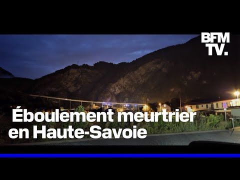 Deux morts après un éboulement sur la RN 205 en Haute-Savoie, deux autres personnes blessées
