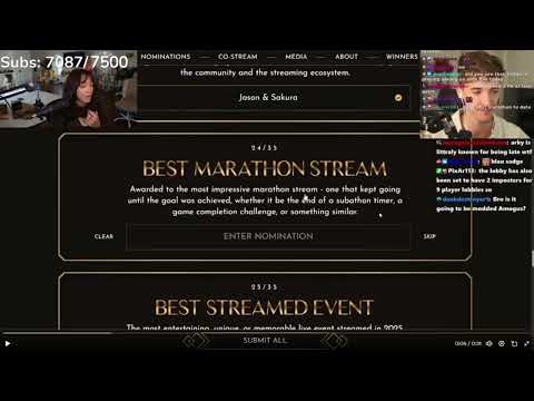 Cinna Happy The Sis-A-Thon Gets Nominated For The Streamer Awards