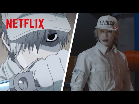 The Sneeze | Live Action VS Anime | Cells At Work! | Netflix Anime