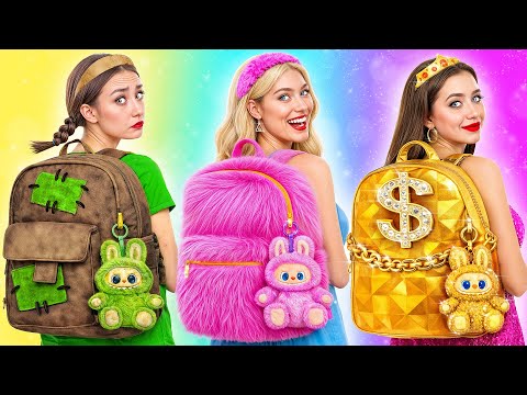 Rica vs La Quiebra vs Chica Giga Rica En La Escuela | Situaciones Divertidas Multi DO Smile