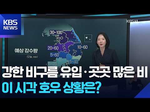 중부 곳곳 100mm 폭우, 현재 상황은? / KBS  2026.07.21.