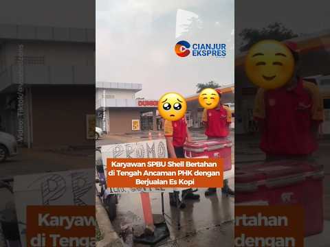 Karyawan SPBU Shell Bertahan di Tengah Ancaman PHK Dengan Berjualan Es Kopi