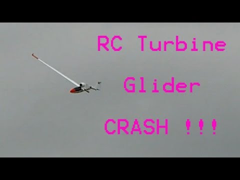 GIGANTIC RC TURBINE GLIDER CRASH !!! - UCH6AYUbtonG7OTskda1_slQ