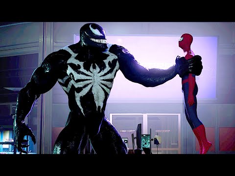 Venom Destroys Everyone Scene (2023) - Marvel's Spider-Man 2 PS5