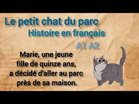 Le Petit Chat du Parc 🐱 | Histoire en Français Facile (A1–A2)