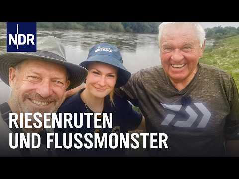 Mit Riesenruten an der Weser angeln | Rute raus, der Spaß beginnt! | NDR Doku