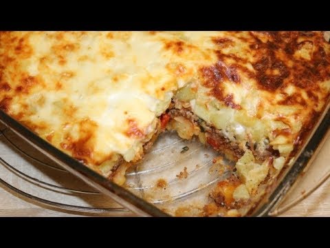 GRATIN DE POMME DE TERRE AU BŒUF HACHÉ FACILE (CUISINE RAPIDE)