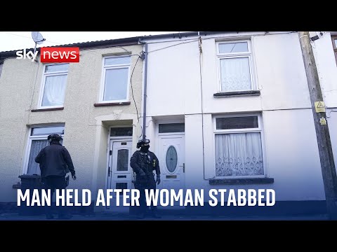 Man arrested after pregnant woman stabbed in south Wales