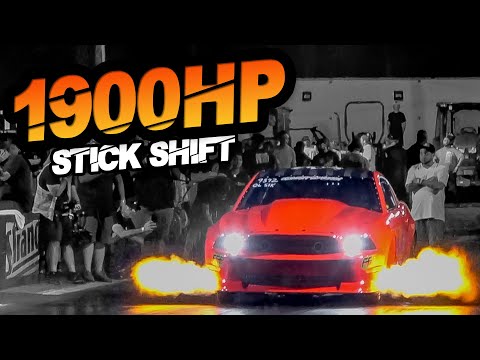 1900HP Stick Shift Mustang - WORLDS FIRST 6-Second Manual Domestic! (Factory Ford Block)