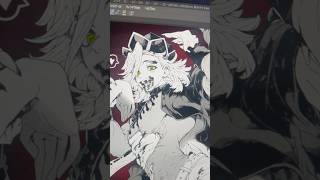 漫画家志望が鬼滅の刃の童磨を描いてみました！#shorts  #drawing #demonslayer #art