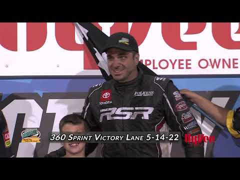 Knoxville Raceway 360 Victory Lane #2 / Aaron Reutzel / May 14, 2022 - dirt track racing video image