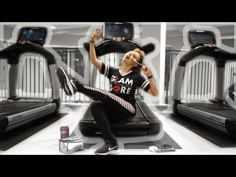 Doing a FULL FACE of Glam On A TREADMILL - UCoziFm3M4sHDq1kkx0UwtRw