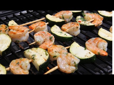 Shrimp Kebabs Recipe - Laura Vitale - Laura in the Kitchen Episode 431 - UCNbngWUqL2eqRw12yAwcICg