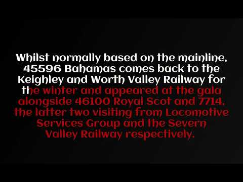 WATCH Steam locomotive 52044 and 45596 Bahamas on the Keighley and Worth Valley Railway