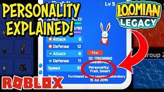 Loomian Legacy Personality Traits Explained Roblox How - 