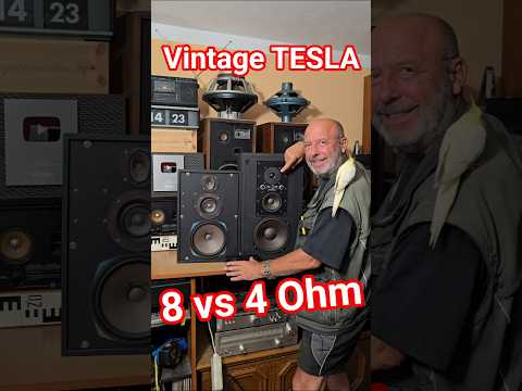Vintage TESLA BOOKSHELF SPEAKERS 8 or 4 Ohm SPEAKER Sound Comparison Test