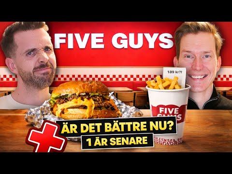 VI ÄR TILLBAKA PÅ FIVE GUYS – 1 ÅR SENARE