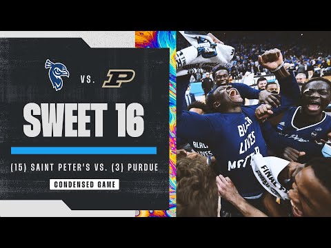 Saint Peter's vs. Purdue - Sweet 16 NCAA tournament extended highlights