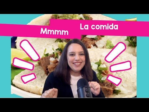 Spanish food vocabulary lesson on Google Slides
