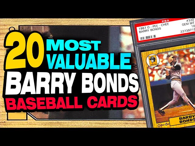 1991 Barry Bonds Baseball Card is a Must Have for Collectors
