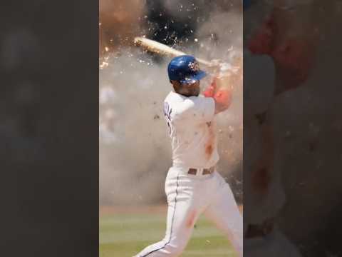 【野球】バッターが打ったら爆発したボール#野球 #メジャー #驚き #爆発 #ピッチャー