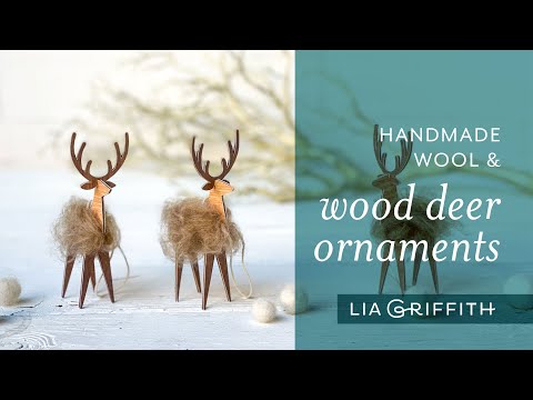 DIY Holiday Chipboard Reindeer Ornament