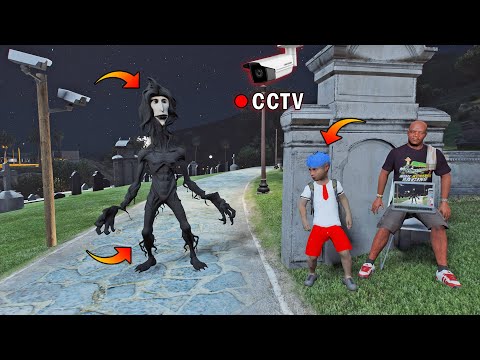 TEREKAM CCTV PENAMPAKAN HANTU TOR MONITOR, BOCIL KAGET - GTA 5 BOCIL HORROR