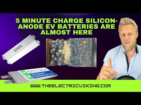 5 minute charge Silicon-anode EV batteries are almost here