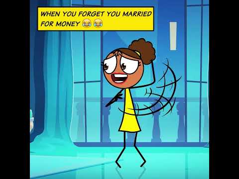 Money vs looks? 😂😂...#animationmeme #couple #humor #funnyvideos #2danimation