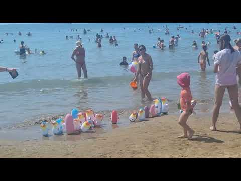 Hračky na pláži - plážový tučňáci do moře - nafukovací hračky #beach #spiaggia #urlaub 