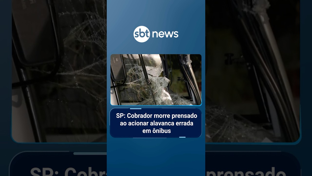 SP Cobrador morre prensado ao acionar alavanca errada em ônibus | SBTManhã