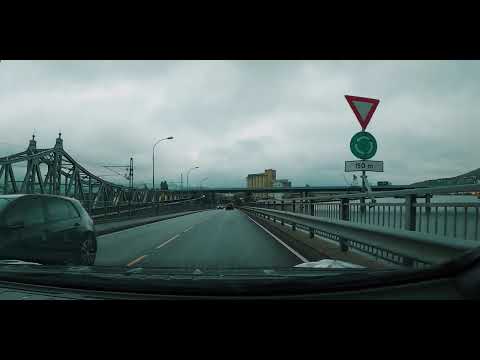 Drammen Norway Driving Over holmenbrua in Rain Drammen Norway Driving Over holmenbrua in Rain