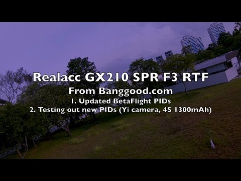 Realacc GX210 SP Racing F3 RTF - Part 3/3 - Improved PIDs for BetaFlight 3.0.1 - UCWgbhB7NaamgkTRSqmN3cnw