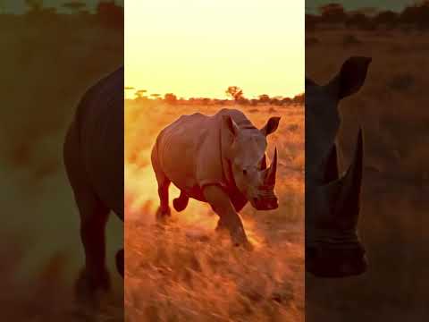 Unlikely Guardian: Rhino Defends Zebra from Predators