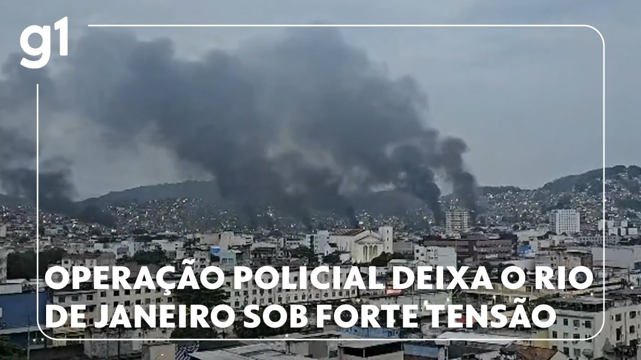 Operação policial em duas comunidades provoca caos e forte tensão no Rio de Janeiro  TV Online Operação policial em duas comunidades provoca caos e forte tensão no Rio de Janeiro
