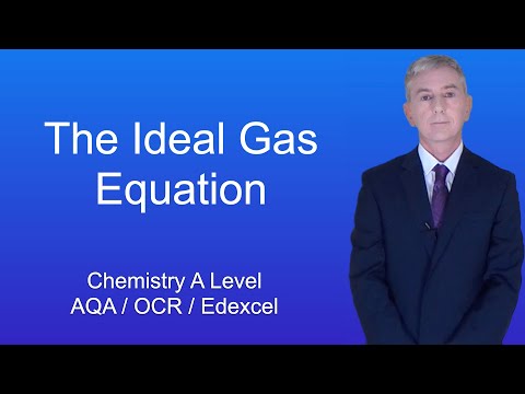 A Level Chemistry Revisions "Working with Gases 2: The Ideal Gas Equation"