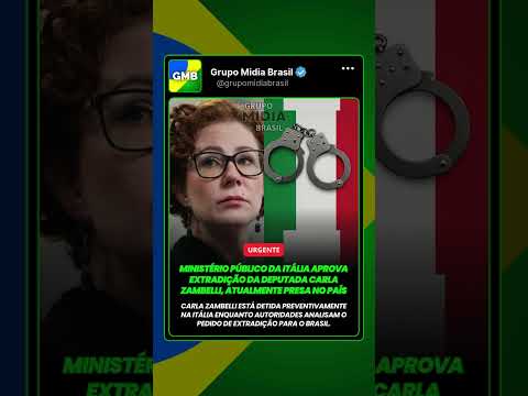 Ministério Público da Itália aprova extradição da deputada Carla Zambelli, atualmente presa no país