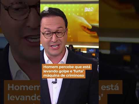 Homem percebe que está levando golpe e ‘furta’ maquininha de cartão de criminoso #Shorts #FalaBrasil