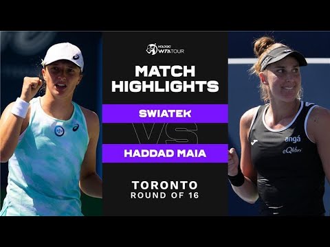 Iga Swiatek vs. Beatriz Haddad Maia | 2022 Toronto | WTA Match Highlights